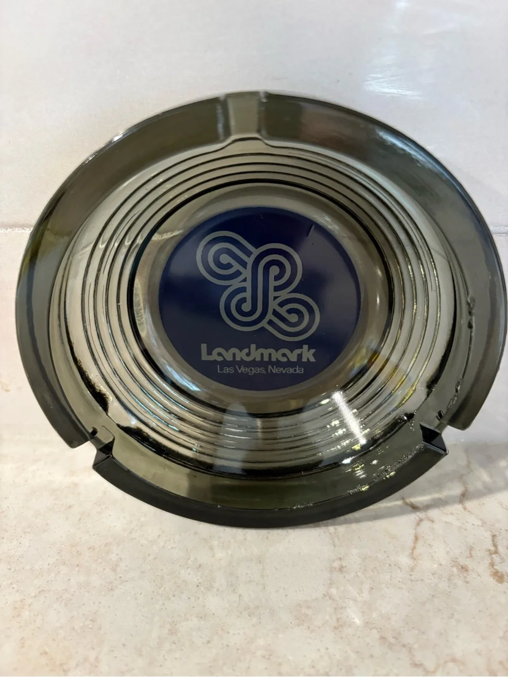 Las Vegas Landmark Casino Vintage Smoked Glass Ashtray – MCM Collectible